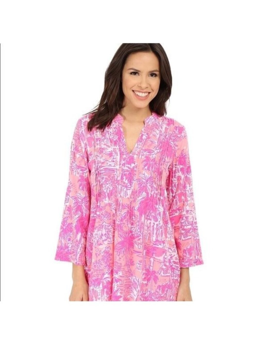 Lilly Pulitzer Pink Tunic Top Small Sarasota Paradise